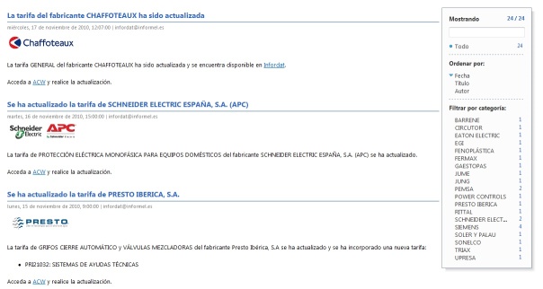 Canal de noticias de Infordat