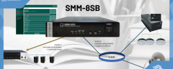 SMM-8SB de OPTIMUS con automatización de mensajes de audio y control de altavoces