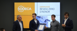 SODECA obtiene el Certificado Residuo Cero de AENOR