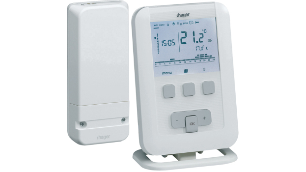Ahorra energía y gana confort con el termostato de ambiente radio EK560 de Hager