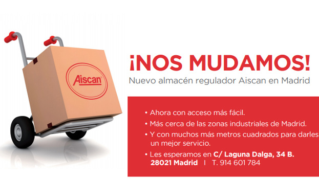 Nuevo almacén regulador Aiscan en Madrid
