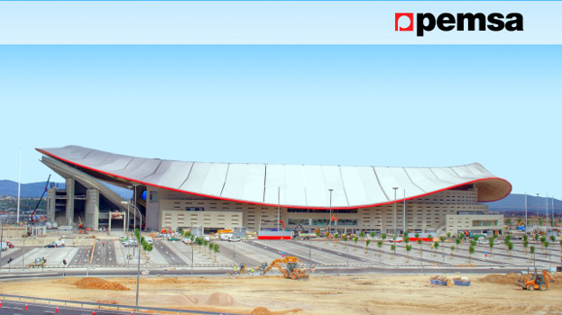 Pemsa ha participado en la obra del nuevo estadio Wanda Metropolitano