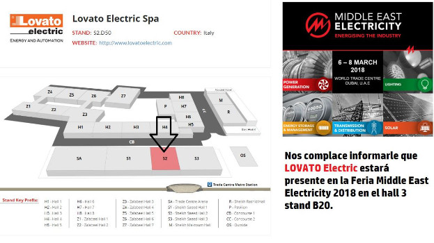 Lovato Electric en la Feria Middle East Electricity de Dubai