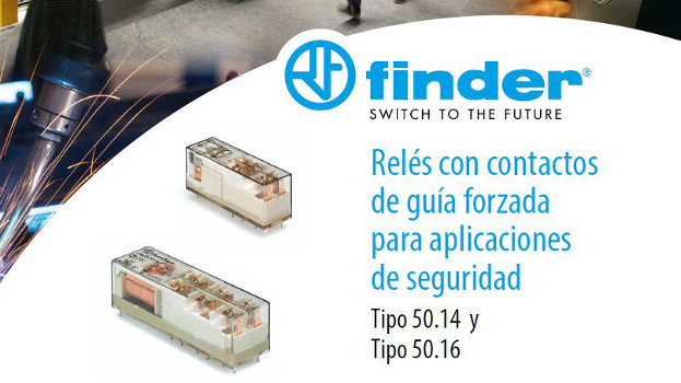 FINDER amplía su serie 50 con dos nuevos relés con contactos 8A para aplicaciones de seguridad