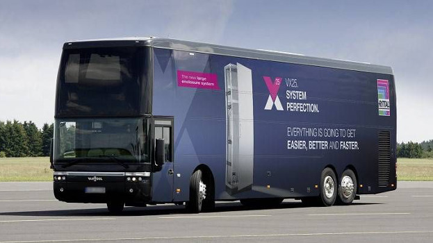 El Bus-Exposición de Rittal en su ruta para mostrarte las novedades en armarios ensambables VX25