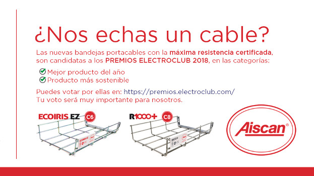 Aiscan participa en los Premios ELECTROCLUB a los mejores productos del año en el sector eléctrico