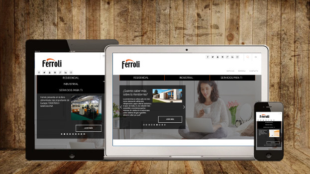 Ferroli lanza su nueva web corporativa más funcional e intuitiva