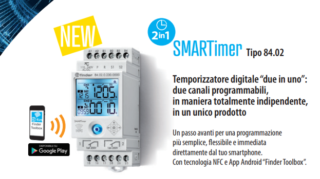 SMARTimer NFC, temporizador digital con programación NFC 2 en 1 de Finder