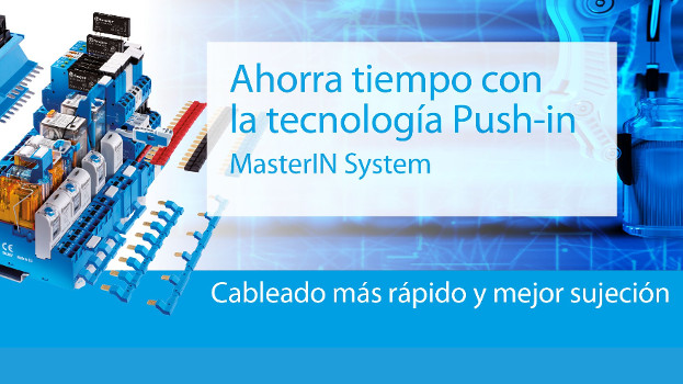 Finder presenta su nuevo “MasterIN System” con interfaces modulares con relé y bornes de conexión rápida Push-in