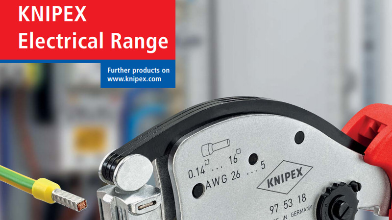 Electrical Range es el nuevo catálogo de Knipex para el sector eléctrico