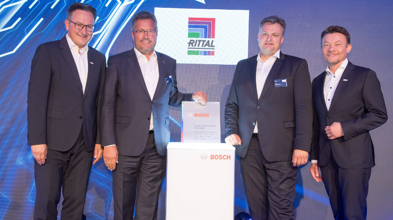 Rittal ha sido distinguida con el premio Bosch Global Supplier Award