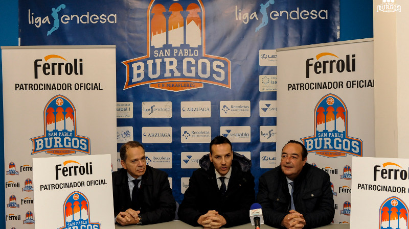 Ferroli apoya el deporte patrocinando el Club Baloncesto San Pablo Burgos de la Liga Endesa
