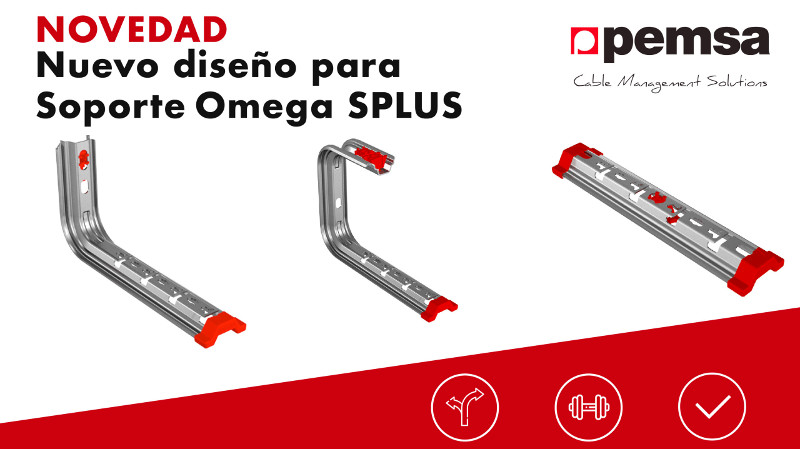 El nuevo diseño para el sistema de soportes Omega Splus de Pemsa facilita la instalación