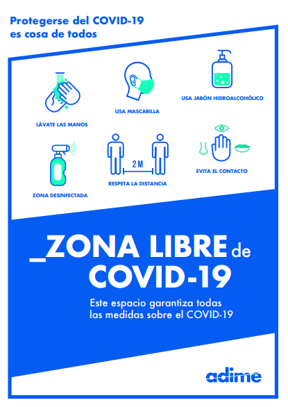 ADIME lanza una campaña para respetar el espacio contra el COVID-19