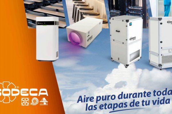 Tecnologia de luz ultravioleta UVc Sodeca para la limpieza y desinfeccion