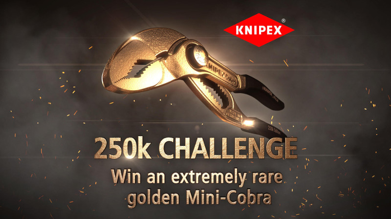 Ves a por el Oro: KNIPEX celebra sus 250.000 seguidores en Instagram