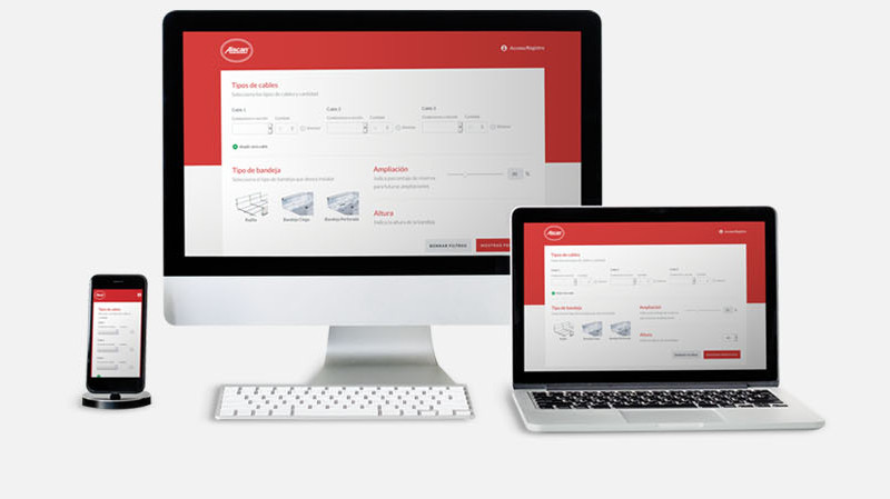 EasyTool de Aiscan facilita el dimensionamiento de las bandejas portacables