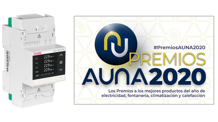 El Sistema de Gestión Energética LINE de CIRCUTOR semifinalista en los "Premios AUNA 2020"