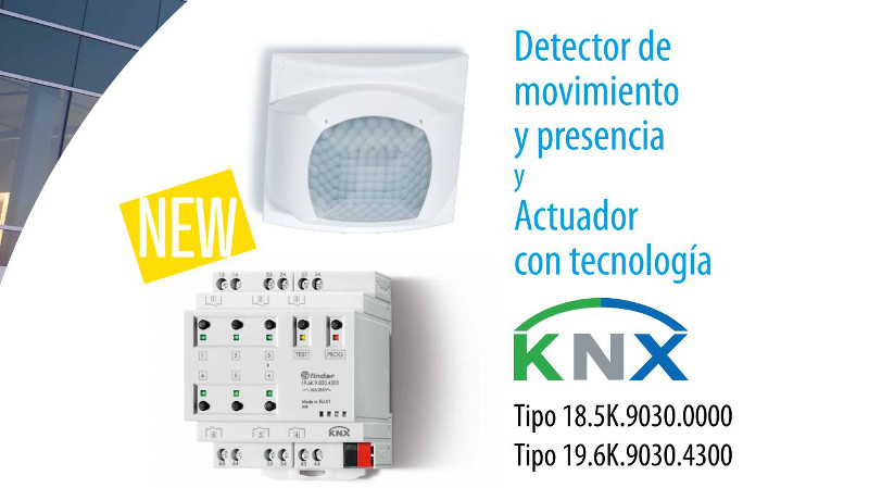 Nuevo detector de presencia y movimiento KNX de Finder de la Serie 18