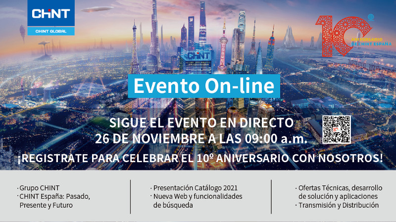 Chint Electric celebra su décimo aniversario con un evento online