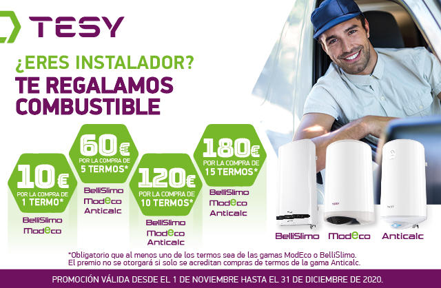 TESY lanza promoción dirigida a instaladores con interesantes premios