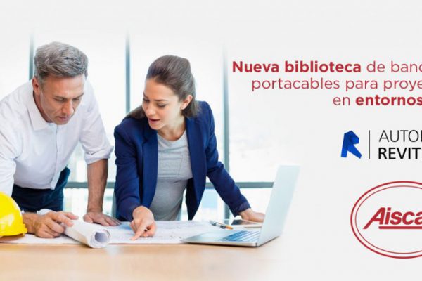 Aiscan: Nueva biblioteca de bandejas portacables para proyectos en BIM