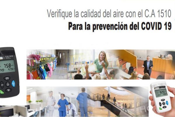 El medidor C.A 1510 de Chauvin-Arnoux comprueba la correcta ventilación