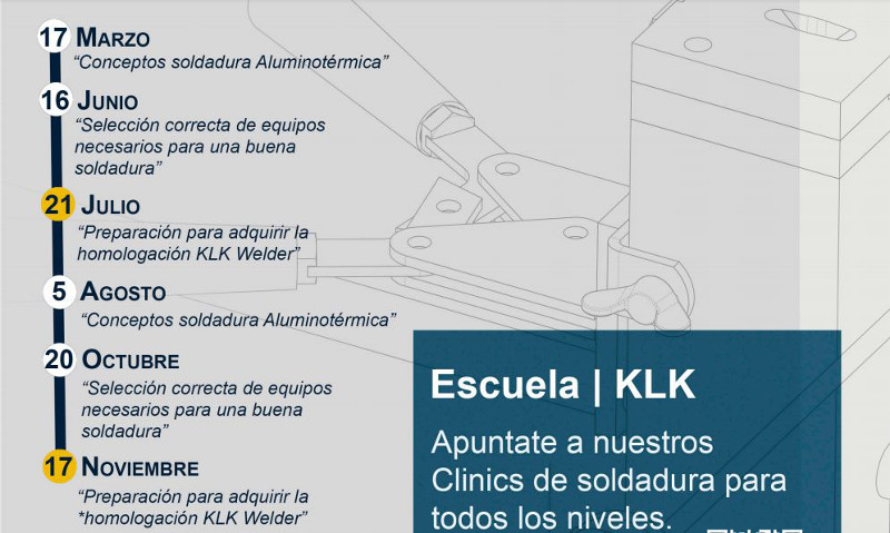 Programa formativo de KLK para homologarse como soldador KLK WELD