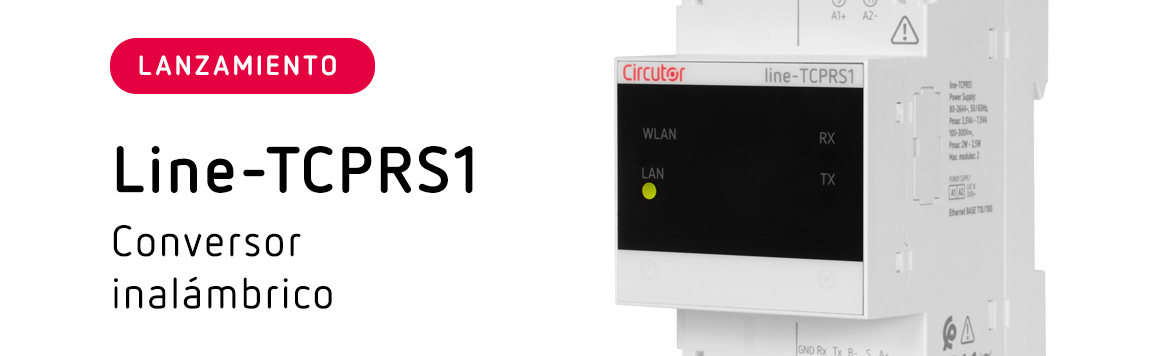 El conversor inalámbrico Line-TCPRS1 de Circutor tiene Wi-Fi y Ethernet