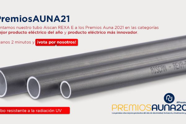 El tubo REXA de Aiscan se presenta a los Premios AUNA 2021
