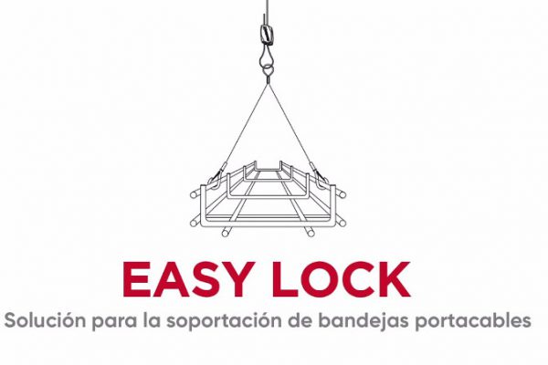 EASY LOCK de Aiscan: Solución de soporte de bandejas portacables