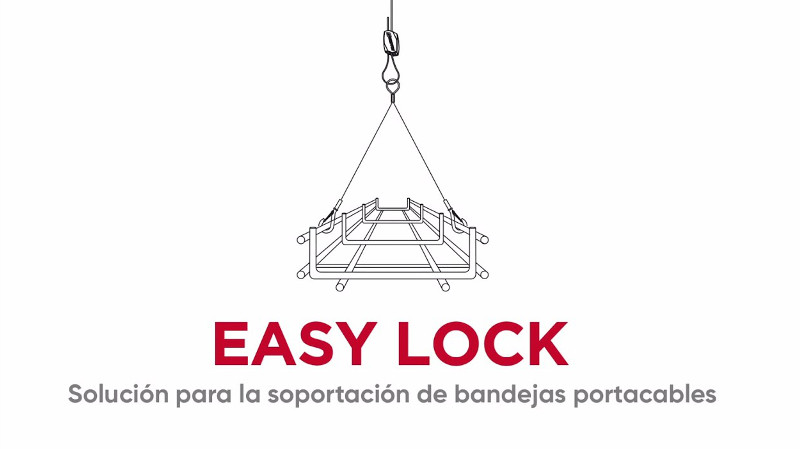 EASY LOCK de Aiscan: Solución de soporte de bandejas portacables