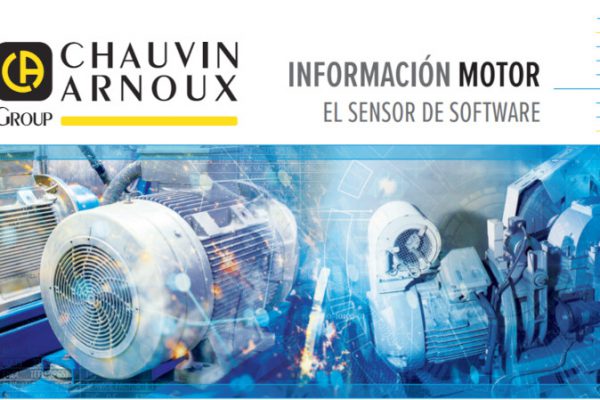 El sensor de Chauvin Arnoux proporciona parámetros eléctricos del motor