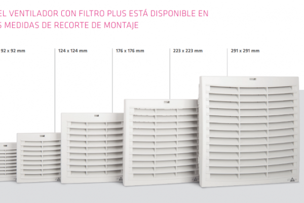 El ventilador con filtro plus de STEGO disponible en 5 medidas
