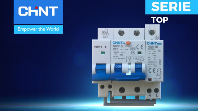 Serie TOP de Chint: Protección combinada contra sobretensiones con IGA y diferencia