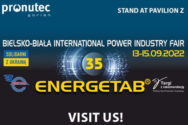 Pronutec estará en Energetab 2022, la feria internacional de la industria energética en Polonia