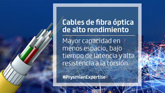 Cables de fibra óptica de alto rendimiento Prysmian