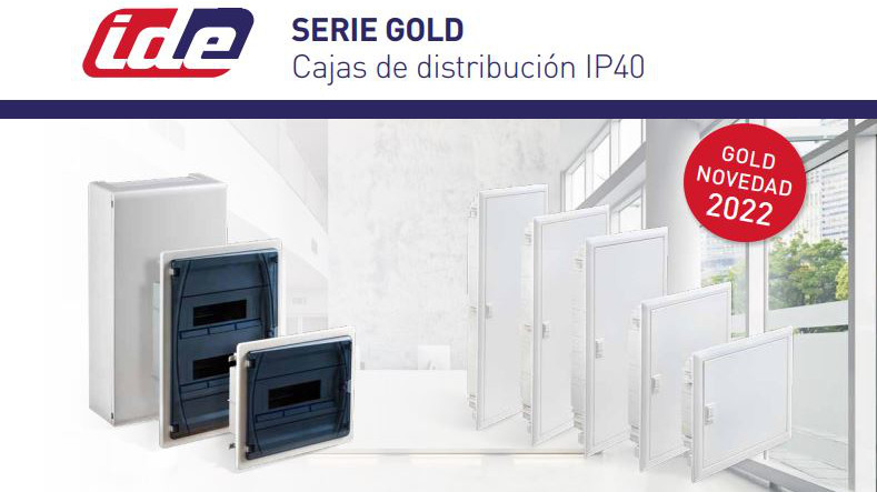 Nuevas cajas de distribución IP40: Serie Gold de IDE Electric