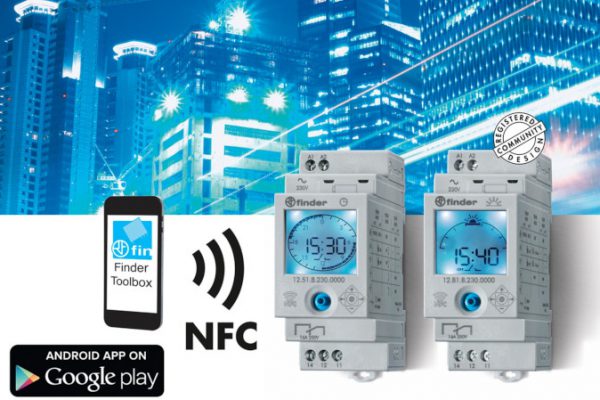 Interruptores horarios inteligentes con tecnología NFC de Finder