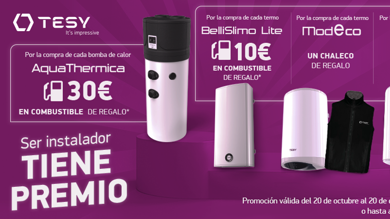 TESY lanza su campaña promocional de invierno dirigida a instaladores