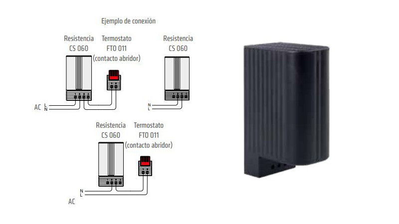 Resistencia calefactora semiconductora de STEGO para envolventes