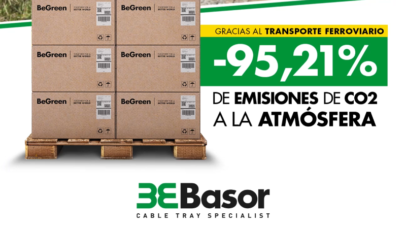 Basor Electric reduce un 95% las emisiones CO2 gracias al ferrocarril