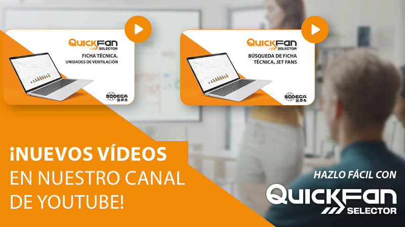 Videotutoriales de la herramienta de selección de ventiladores QUICKFAN