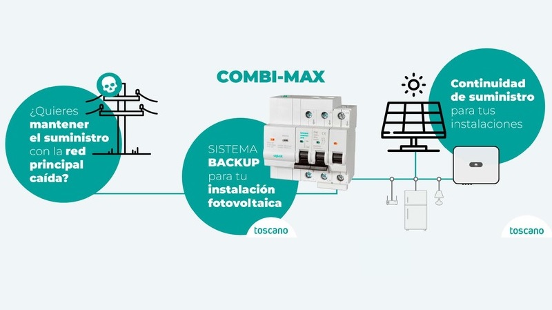 El nuevo COMBI-MAX de Toscano mejora la protección fotovoltaica de autoconsumo