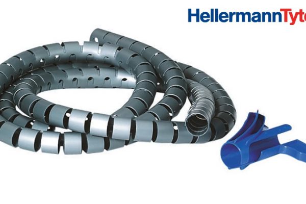 HellermannTyton presenta sus cintas helicoidales y organizador de cables