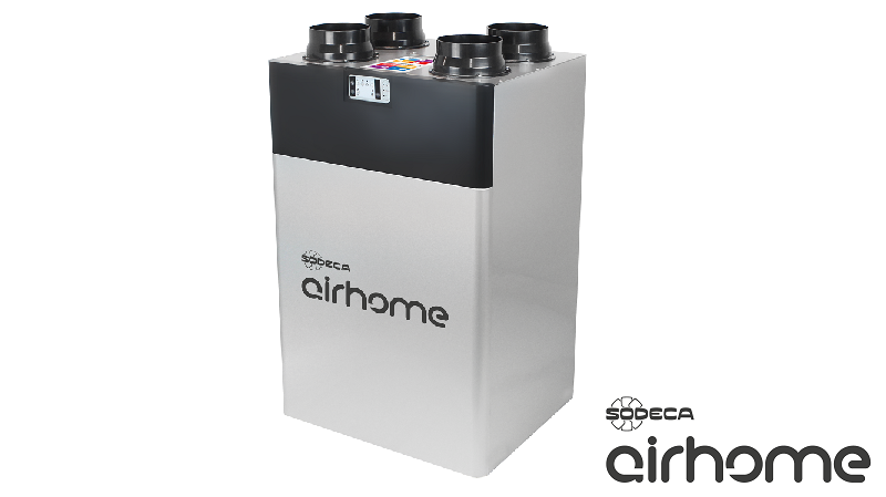 El nuevo recuperador de calor AIRHOME-350/V de SODECA ofrece hasta un 90% ahorro energético