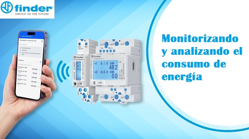 Serie 7M de Finder ofrece innovación en monitoreo energético con NFC