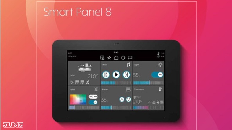 JUNG presenta su display táctil KNX Smart Panel 8