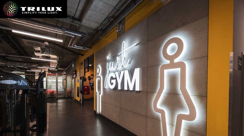 TRILUX aporta soluciones inteligentes a la cadena Just GYM 24 horas al día