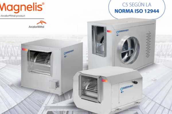 SISTEVEN refuerza sus ventiladores con acero Magnelis para entornos extremos